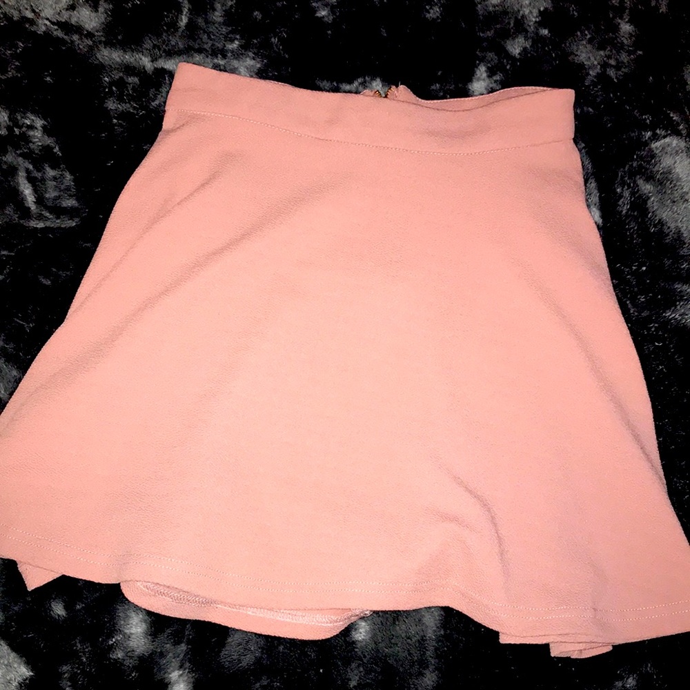 Dusty rose zip skirt